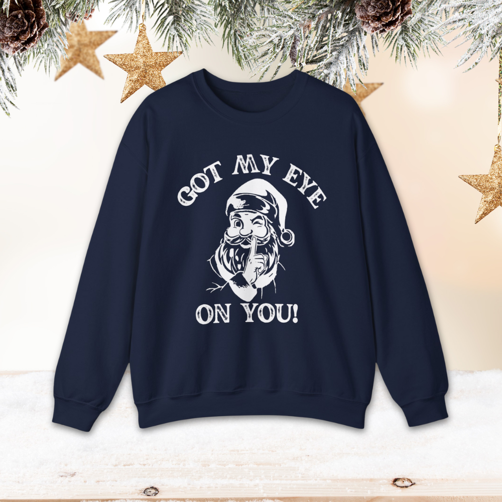 Santa Winking Graphic Sweatshirt