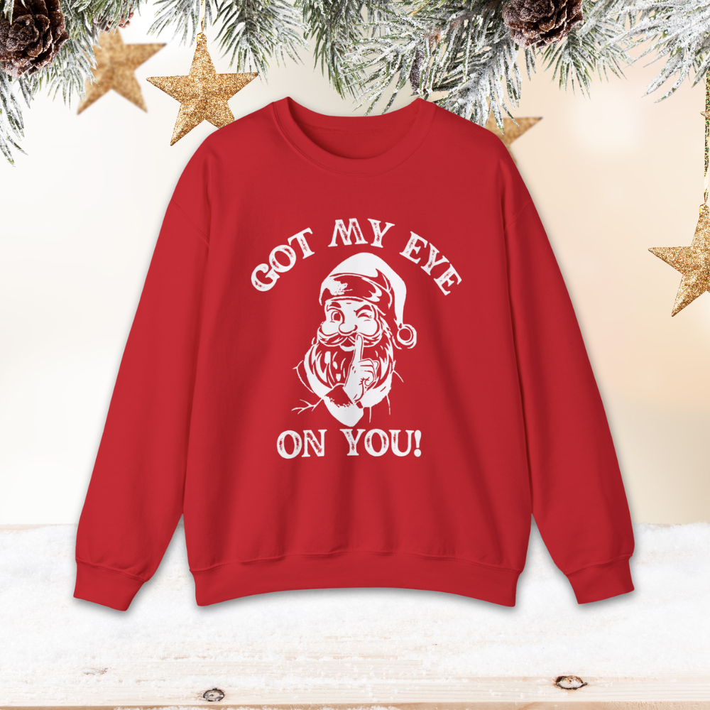 Santa Winking Graphic Sweatshirt