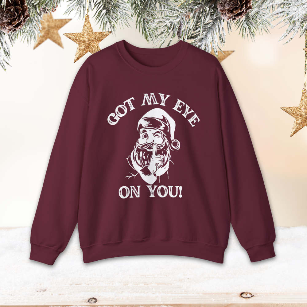 Santa Winking Graphic Sweatshirt