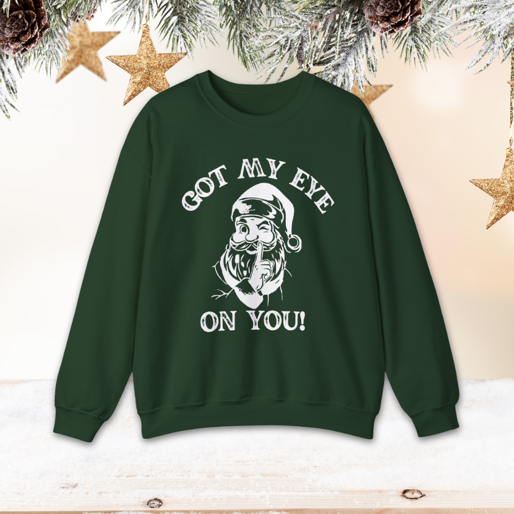 Santa Winking Graphic Sweatshirt