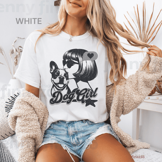 Comfort Colors® Dog Girl Shirt, Dog Mom Shirt, Dog Lover Shirt, Pet Parent Shirt, Dog Owner Tee Shirt Gift Fun