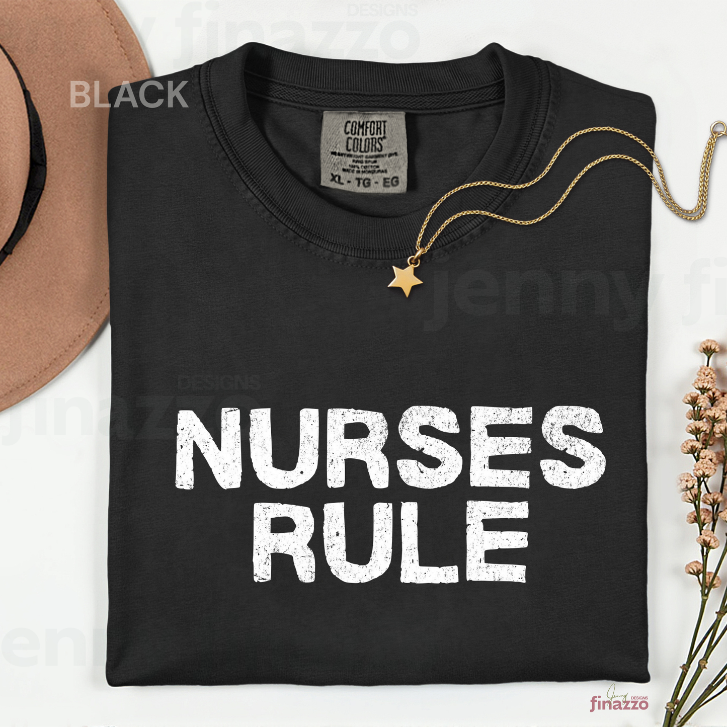 Nurses Rule Graphic Shirt