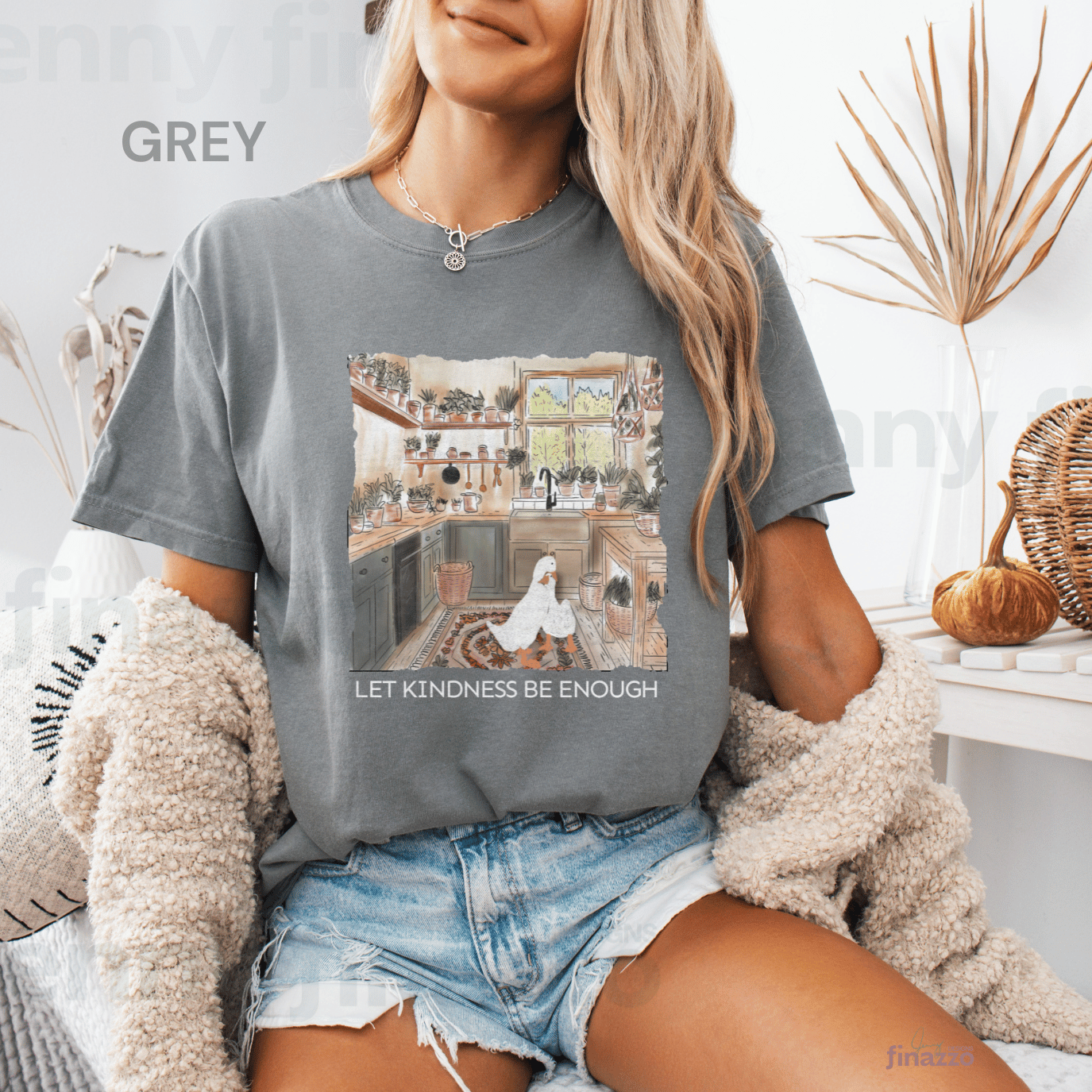 Ducks hugging in Cozy Kitchen Graphich Shirt