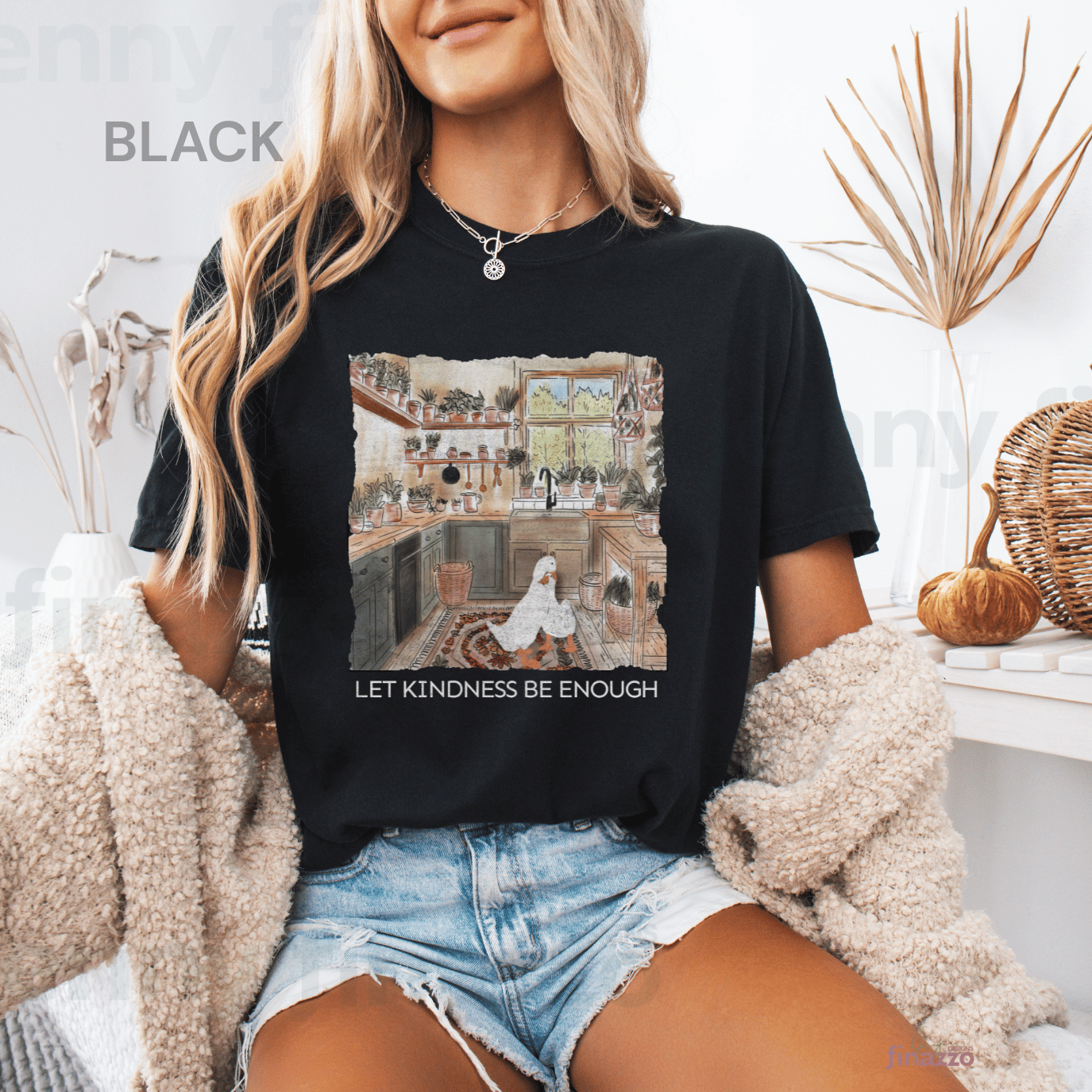 Ducks hugging in Cozy Kitchen Graphich Shirt