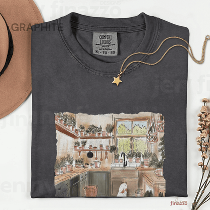 Ducks hugging in Cozy Kitchen Graphich Shirt