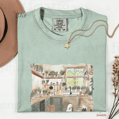 Ducks hugging in Cozy Kitchen Graphich Shirt