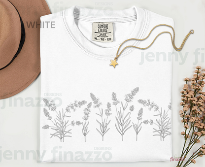 Lavender Flower Graphic Shirt