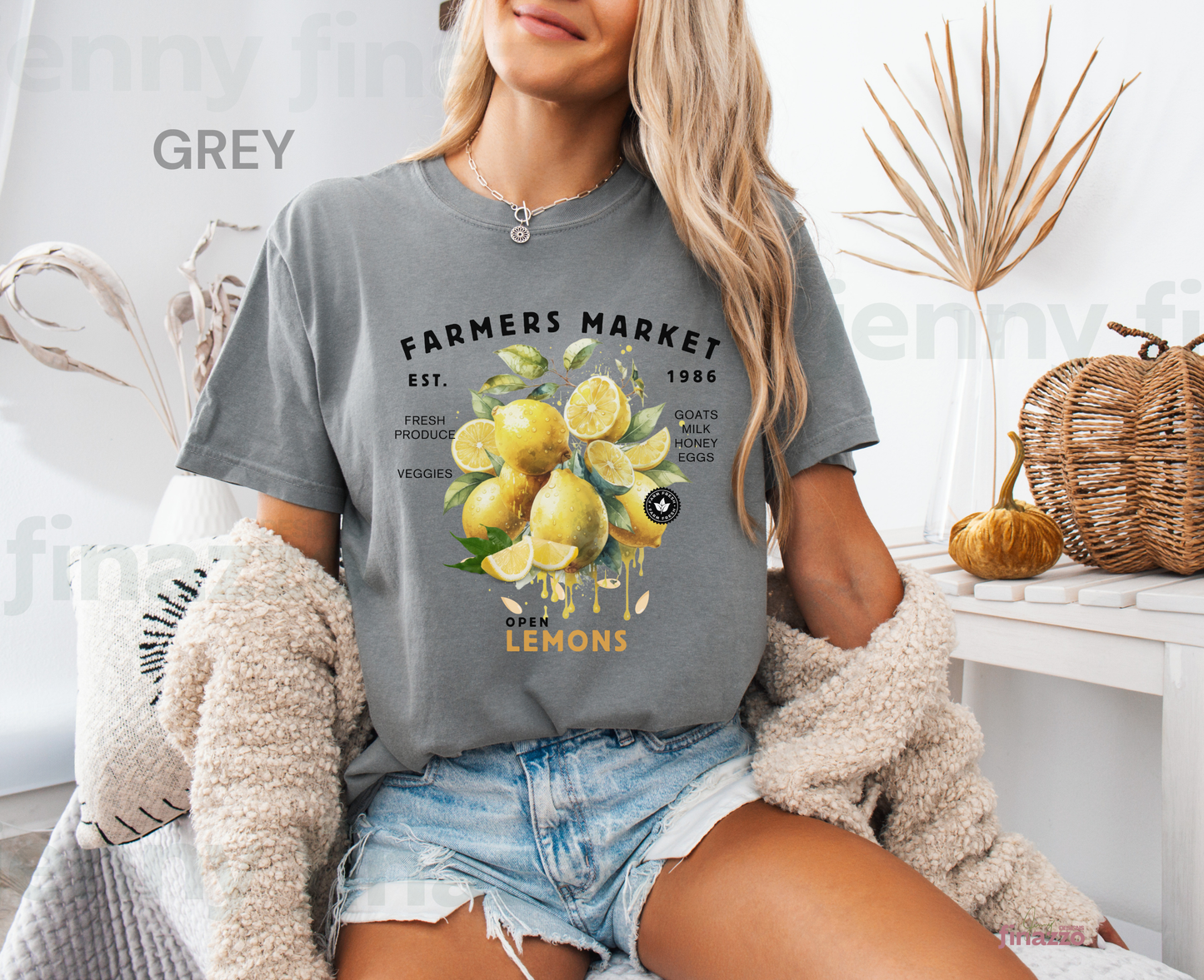 Lemon Farmers Market Graphic Shirt