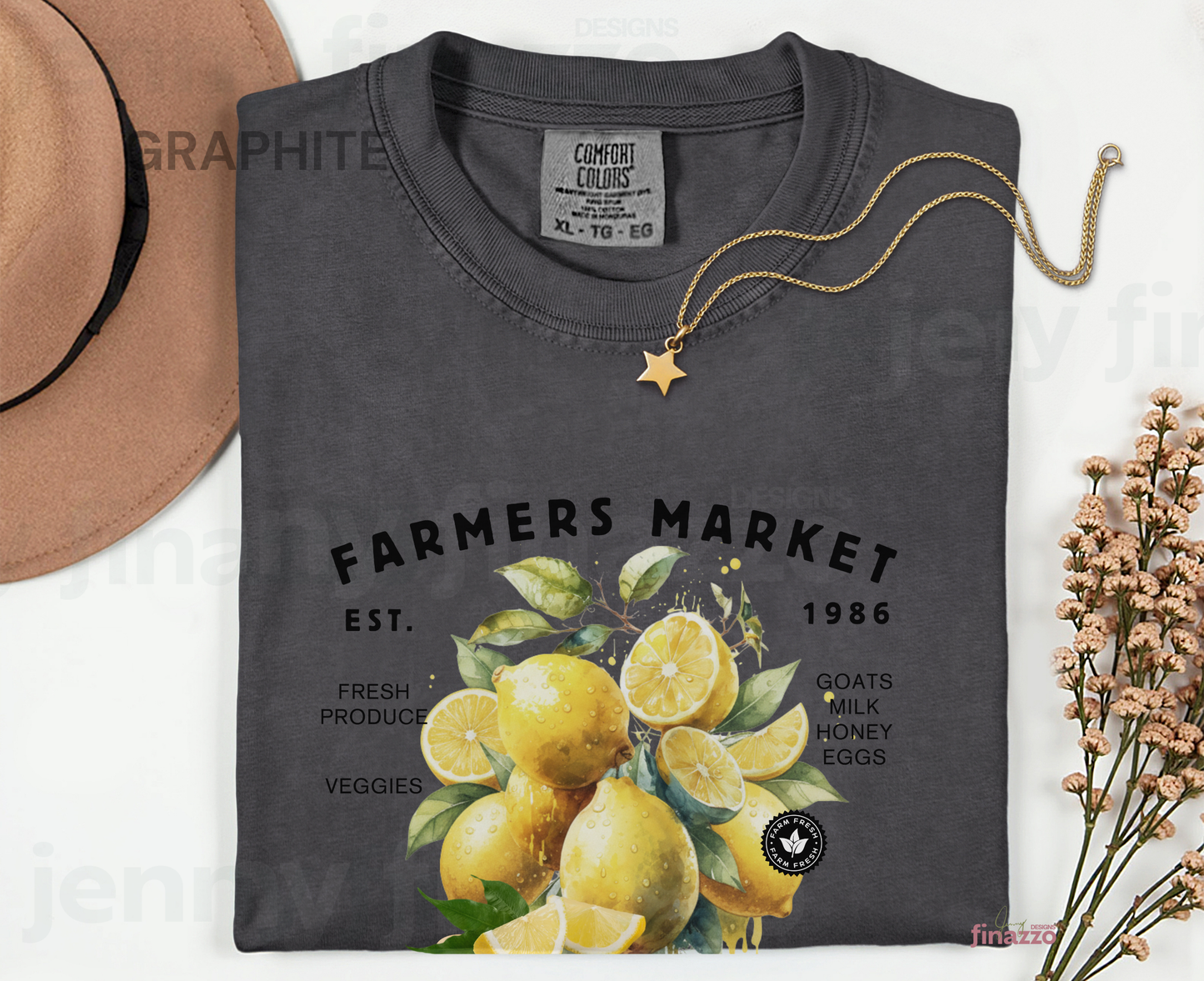 Lemon Farmers Market Graphic Shirt