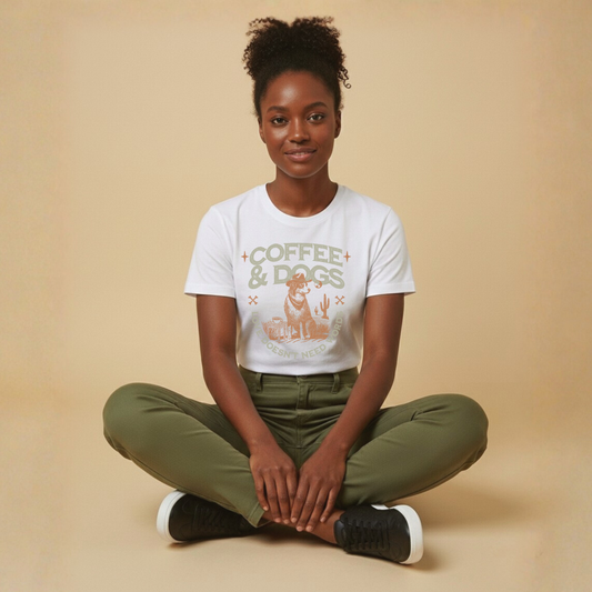 Coffee and Dogs Graphic Shirt