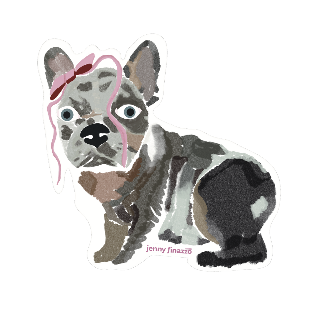 HOLOGRAPHIC FRENCH BULLDOG STICKER – 3” Vinyl