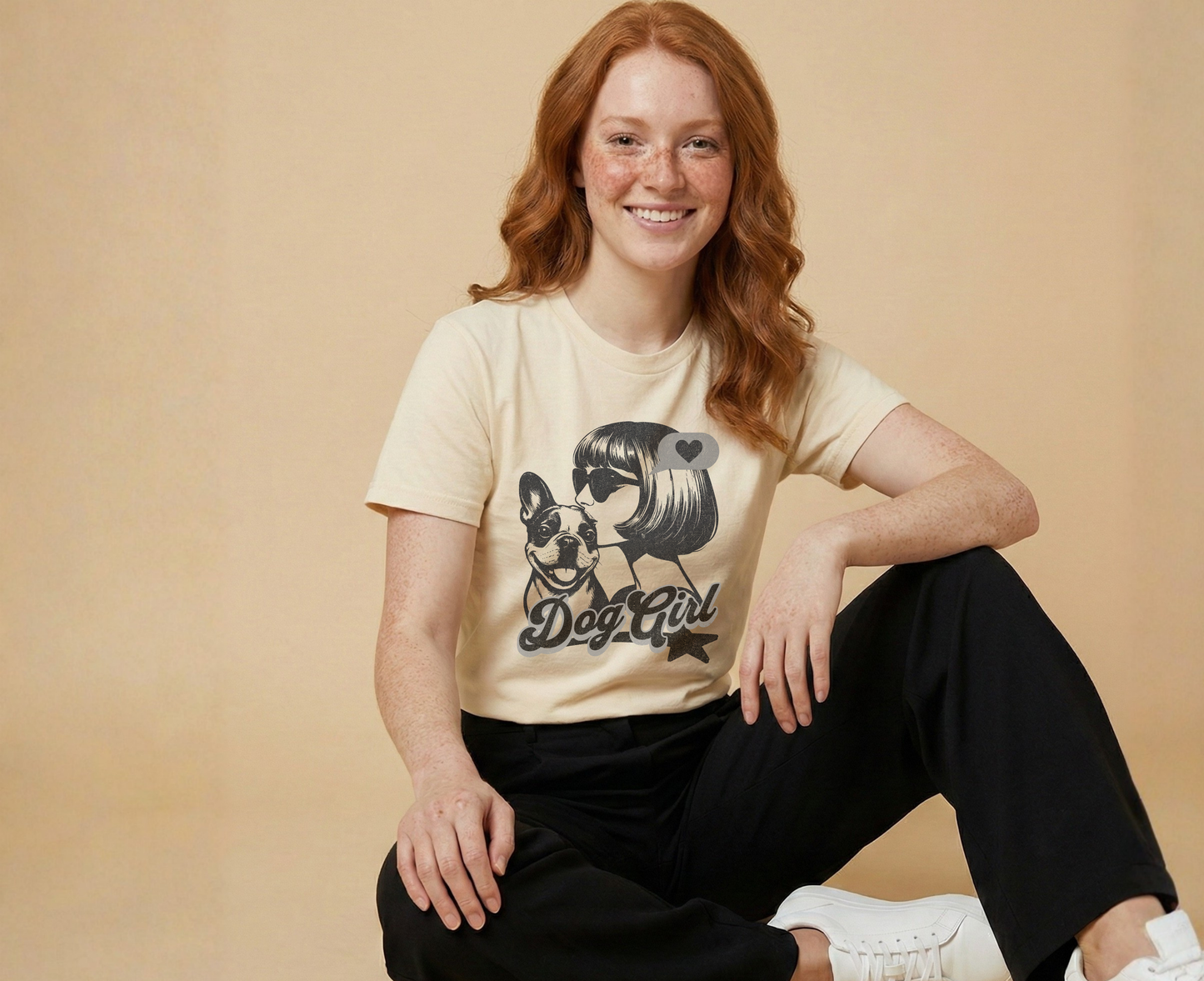 Dog Girl Graphic Shirt