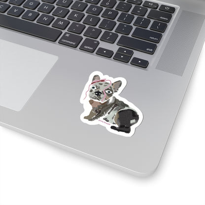 HOLOGRAPHIC FRENCH BULLDOG STICKER – 3” Vinyl