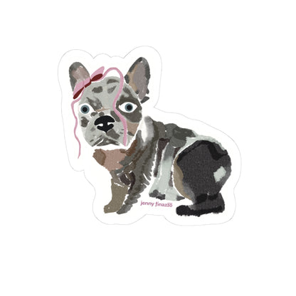 HOLOGRAPHIC FRENCH BULLDOG STICKER – 3” Vinyl